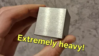 Showcasing the weight of a Tungsten Cube (1.5 inch, super heavy!)