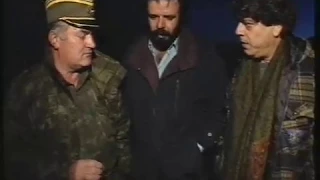 Ο Ratko Mladic στο MEGA: Αλλα κόλπα: Βλάσης Μπονάτσος, Zvonko Bajagic και Αλ. Λυκουρέζος, 11/12/1995
