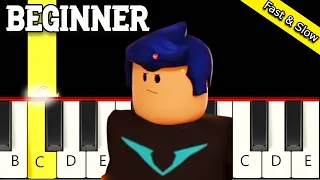 I'll Save you - Roblox Doors - Fast and Slow (Easy) Piano Tutorial - Beginner