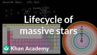 Lifecycle of massive stars | Stars, black holes and galaxies | Cosmology & Astronomy | Khan Academy