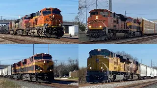 Railfanning Rosenberg ft BNSF AC44 leader, CP leader, Fakebonnets, Herzog Train, NF K5HLA & more!!!!