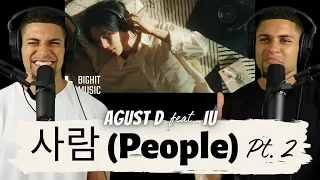 Agust D '사람 Pt.2 (feat. 아이유)' Official MV | REACTION!!