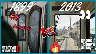 RDR2 TRAIN vs GTA 5 TRAIN I The ultimate comparison 🔥.....