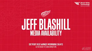 Jeff Blashill | Detroit Red Wings Morning Skate | 12/31/21 WSH
