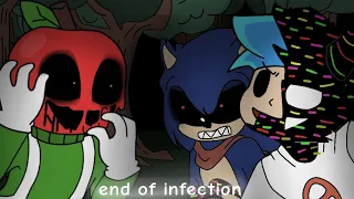 The end of the pibby infection? Andy vs Infected Boyfriend (FNF vs Andy's Apple Farm) part 36