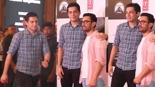 59yr old Aamir Khan With His Tall and Handsome Son 29yr old Junaid Khan At Laal Singh Preview