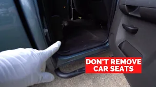 Why NOT To Remove Seats During Interior Car Cleaning