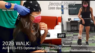 1995 AVM Stroke Survivor Walk AUT EEG+FES Optimal Dose Rehab Jacqui Hynd