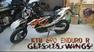 KTM 690 Enduro R Wings Exhaust Installation.