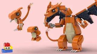 LEGO Pokémon: Charmander, Charmeleon, and Charizard Tutorials