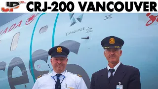 Piloting the Air Canada Exp CRJ into Vancouver | Cockpit Views