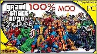 How to install all Superheroes Mod in GTA San Andreas PC in Hindi Urdu