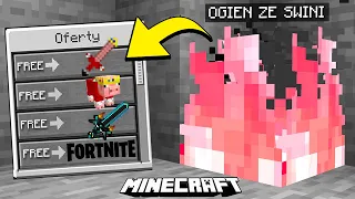 MINECRAFT, ale MOGĘ ROBIĆ ZAPALNICZKI Z MOBÓW I BLOKÓW! *szalone*