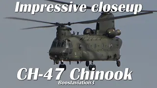 CH-47 Chinook impressive closeup TAKE-OFF  DEMO & LANDING