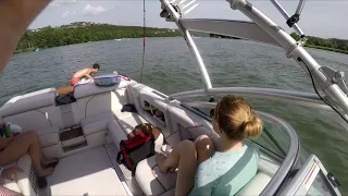 Old guy (me) learning to wake surf