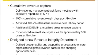 2/2 - The Evolution of the Clinician’s Role Within a Revenue Cycle EHR Implementation