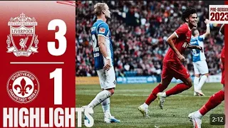 Liverpool 3 1 Darmstadt | Salah , Gota & Goals 2023🔥#liverpoolfc