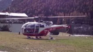 Décollage de Air-Glaciers (ALOUETTE III)