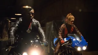 Wesley Snipes & Jessica Biel on Buell XB 12R Firebolt / Blade: Trinity 2004