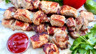 Шашлык из свинины на мангале. Секрет сочного и вкусного шашлыка. Рецепт из СССР / Kebab. Eng sub