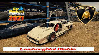 Car Mechanic Simulator 2021 Gameplay - Lamborghini Diablo SV from junkyard full restoration tuning