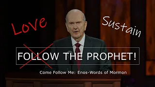 Sustaining The Prophet: Enos-Words of Mormon #comefollowme2024 @lddisciplespodcast