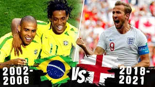 Битва поколений PES | Бразилия (2002-2006) VS Англия (2018-2021)