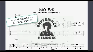 HEY JOE - Jimi Hendrix - Trinity Rock and Pop Guitar - Grade 7