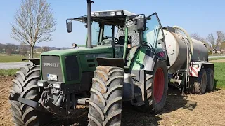 Fendt Favorit 822 Gülleausbringung mit Streumix PXT165