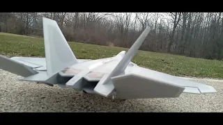 XFly-Model F-22 Raptor Twin 40mm  EDF Jet flight checks