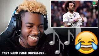 BARCELONA É HUMILHADO PELO GRÊMIO | Paródia A Mala é Falsa - Felipe Araújo ♫😂 | Reaction