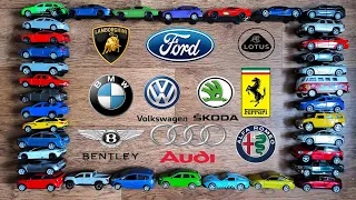 Learn Famous Car Brands and Logos: BMW, Audi, VW, Nissan, Suzuki, Ford, Skoda, Ferrari, Bentley &etc