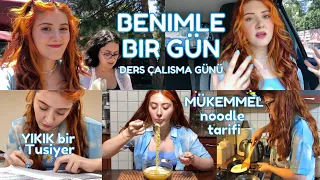 Bir günüm nasıl geçiyor 📚 Benimle baştan sona bir ders çalışma günü 🧚🏻‍♀️