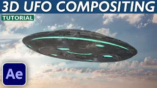 ADD 3D UFO TO YOUR SHOT - After Effects VFX Tutorial (Compositing)