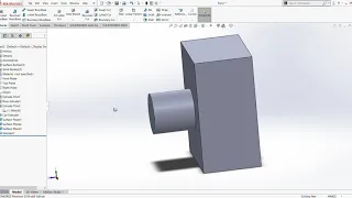 Extract/Create internal volume of a part in SOLIDWORKS using Intersect/Knit Surface tools