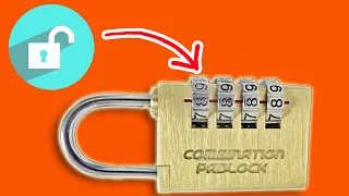 How to crack a combination lock in seconds With No tools (life hacks)