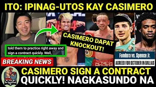 MASAYUKI ITO: SIGN A CONTRACT CASIMERO vs DOHENY at MAG-ENSAYO NA | Errol Spence Laban Kay Fundora