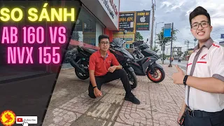 So sánh Yamaha NVX 155 và Honda Air Blade 160. Rẻ hơn, ngon hơn, bốc hơn