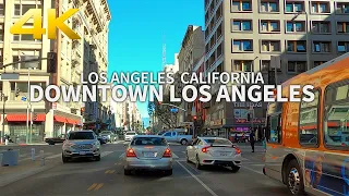 [Full Version] Driving Downtown Los Angeles DTLA, California, USA, 4K UHD