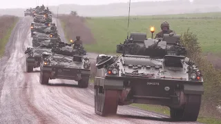 Battle machines in large convoy 🪖 🇬🇧