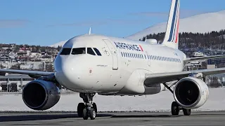 Air France - A319-111 arrival at Tromsø Airport