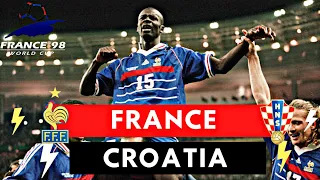 France vs Croatia 2-1 All Goals & Highlights ( 1998 World Cup )