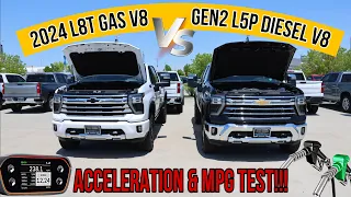 2024 Chevy Silverado 3500 Gas L8T V8 VS L5P Diesel MPG & 0-60 Test: Don't Buy Until You Watch This!