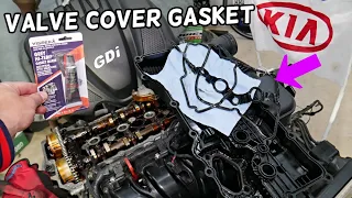 VALVE COVER GASKET REPLACEMENT REMOVAL KIA SORENTO KIA SPORTAGE, VALVE COVER LEAKING OIL