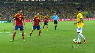 NEYMAR TOYING WITH PRIME SPAIN IN THE CONFEDERATIONS CUP FINAL! | Neymar vs Spain (30/06/2013)