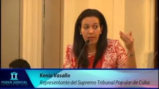 Seminario Celac UE: presentación de la representante del Supremo Tribunal de Cuba Kenia Vasallo