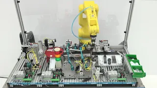 Industry 4.0 Training with a FANUC Industrial Robot | Hands-On Mechatronics Training (Amatrol)