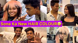 Sona Ne Fir Se New Hair Colour Karwaya🤮 | Sona Dey | Mukul Gain