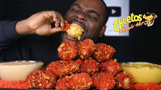 CHEESY HOT CHEETOS CHICKEN MUKBANG