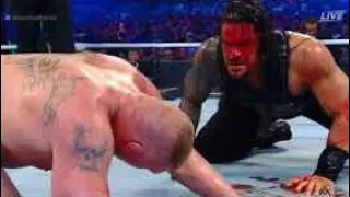 Bloodiest Match   Roman reigns vs Brock lesnar Wrestlemania 34